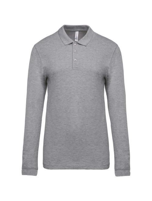 MEN'S LONG-SLEEVED PIQUÉ POLO SHIRT