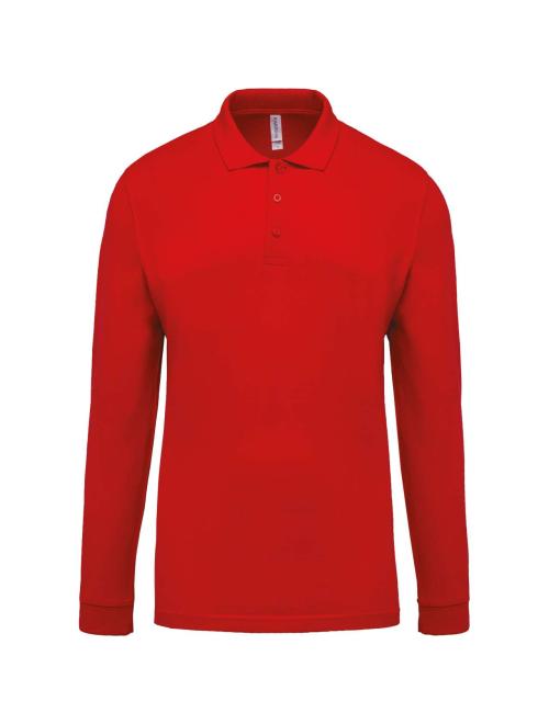 MEN'S LONG-SLEEVED PIQUÉ POLO SHIRT