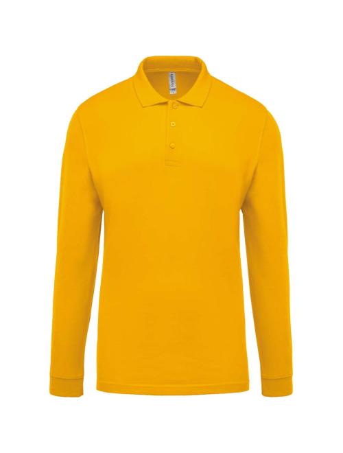 MEN'S LONG-SLEEVED PIQUÉ POLO SHIRT