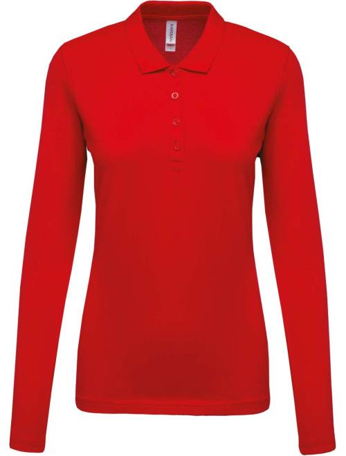 LADIES’ LONG-SLEEVED PIQUÉ POLO SHIRT LADIES’ LONG-SLEEVED PIQUÉ POLO SHIRT