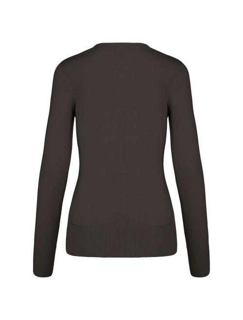 LADIES' V-NECK JUMPER