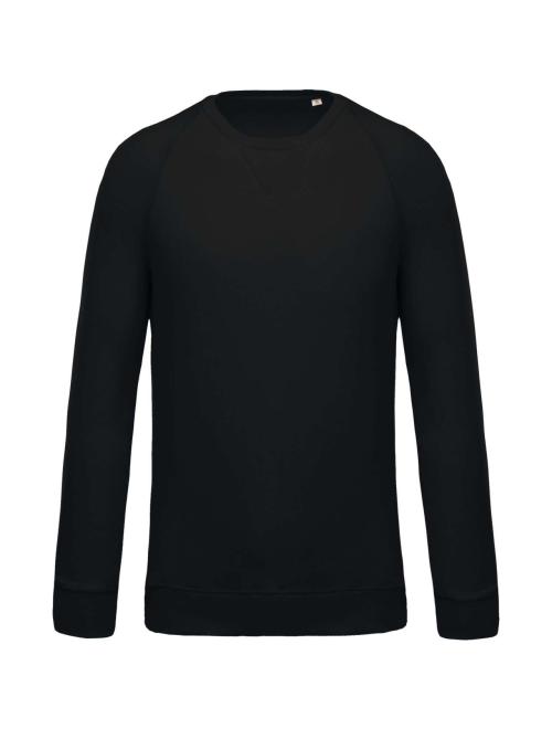 MEN'S ORGANIC COTTON CREW NECK RAGLAN SLEEVE SWEATSHIRT