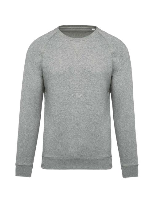 MEN'S ORGANIC COTTON CREW NECK RAGLAN SLEEVE SWEATSHIRT