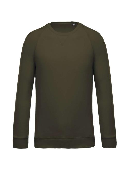 MEN'S ORGANIC COTTON CREW NECK RAGLAN SLEEVE SWEATSHIRT