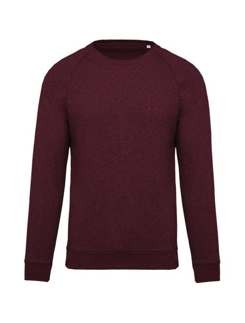 MEN'S ORGANIC COTTON CREW NECK RAGLAN SLEEVE SWEATSHIRT