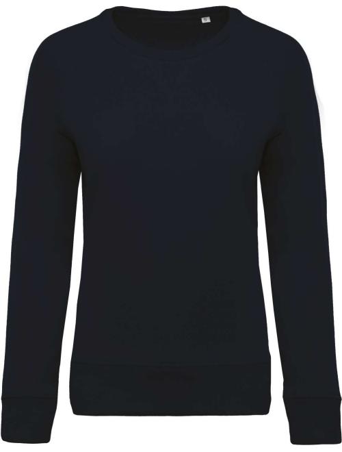 LADIES’ ORGANIC COTTON CREW NECK RAGLAN SLEEVE SWEATSHIRT