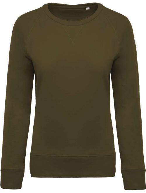 LADIES’ ORGANIC COTTON CREW NECK RAGLAN SLEEVE SWEATSHIRT LADIES’ ORGANIC COTTON CREW NECK RAGLAN SLEEVE SWEATSHIRT