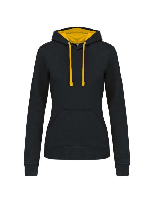 LADIES’ CONTRAST HOODED SWEATSHIRT LADIES’ CONTRAST HOODED SWEATSHIRT