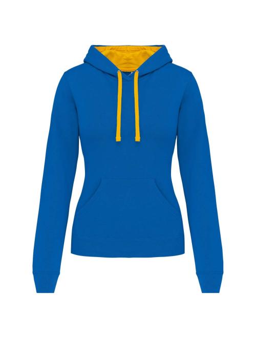 LADIES’ CONTRAST HOODED SWEATSHIRT LADIES’ CONTRAST HOODED SWEATSHIRT