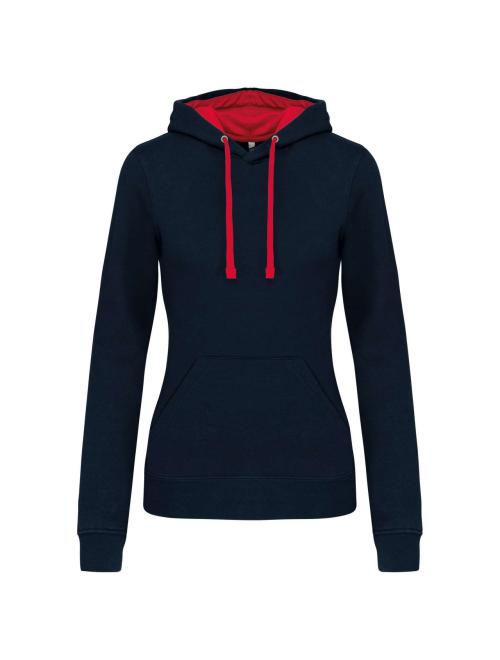 LADIES’ CONTRAST HOODED SWEATSHIRT LADIES’ CONTRAST HOODED SWEATSHIRT