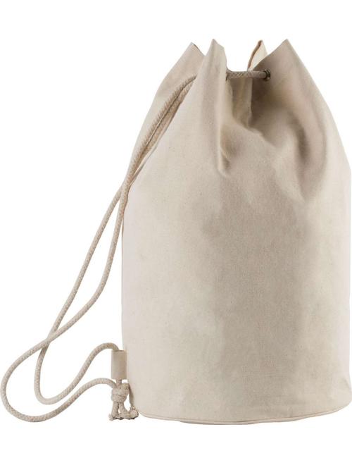COTTON SAILOR-STYLE BAG WITH DRAWSTRING