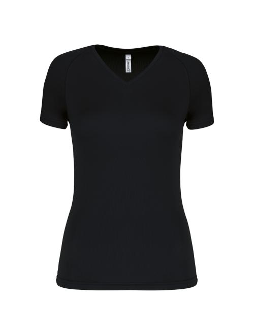 LADIES’ V-NECK SHORT SLEEVE SPORTS T-SHIRT LADIES’ V-NECK SHORT SLEEVE SPORTS T-SHIRT