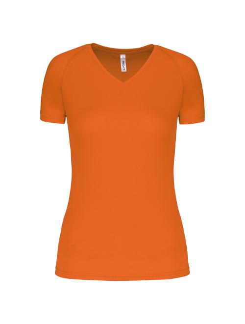 LADIES’ V-NECK SHORT SLEEVE SPORTS T-SHIRT LADIES’ V-NECK SHORT SLEEVE SPORTS T-SHIRT