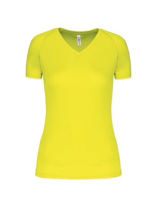 LADIES’ V-NECK SHORT SLEEVE SPORTS T-SHIRT LADIES’ V-NECK SHORT SLEEVE SPORTS T-SHIRT