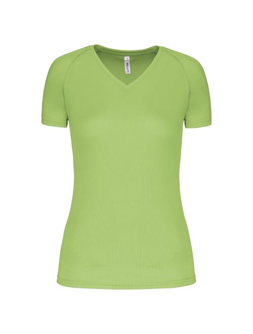 LADIES’ V-NECK SHORT SLEEVE SPORTS T-SHIRT LADIES’ V-NECK SHORT SLEEVE SPORTS T-SHIRT