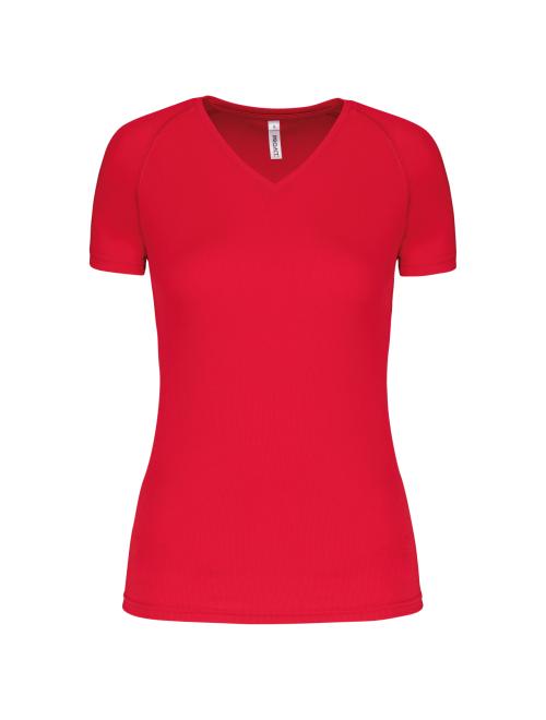 LADIES’ V-NECK SHORT SLEEVE SPORTS T-SHIRT LADIES’ V-NECK SHORT SLEEVE SPORTS T-SHIRT