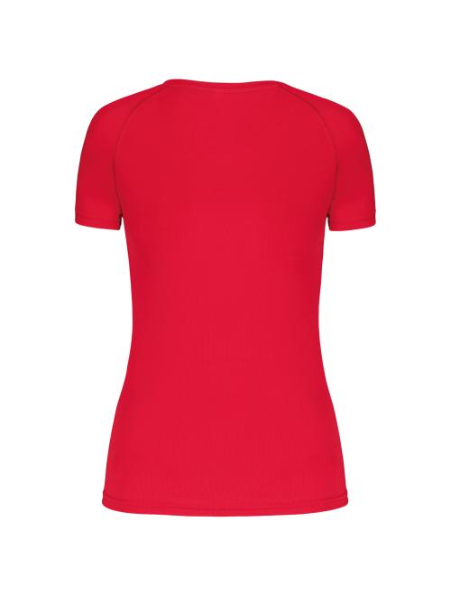LADIES’ V-NECK SHORT SLEEVE SPORTS T-SHIRT