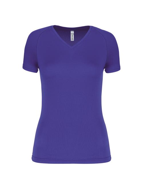 LADIES’ V-NECK SHORT SLEEVE SPORTS T-SHIRT LADIES’ V-NECK SHORT SLEEVE SPORTS T-SHIRT