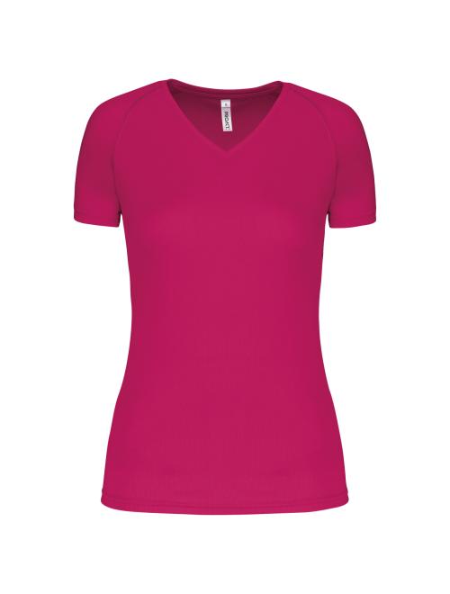 LADIES’ V-NECK SHORT SLEEVE SPORTS T-SHIRT LADIES’ V-NECK SHORT SLEEVE SPORTS T-SHIRT