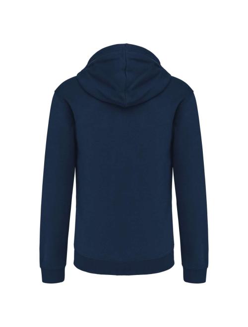 MEN'S CONTRAST HOODED FULL ZIP SWEATSHIRT