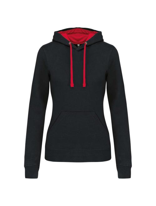 LADIES’ CONTRAST HOODED SWEATSHIRT LADIES’ CONTRAST HOODED SWEATSHIRT