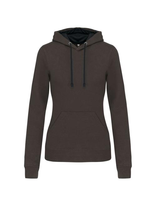 LADIES’ CONTRAST HOODED SWEATSHIRT LADIES’ CONTRAST HOODED SWEATSHIRT