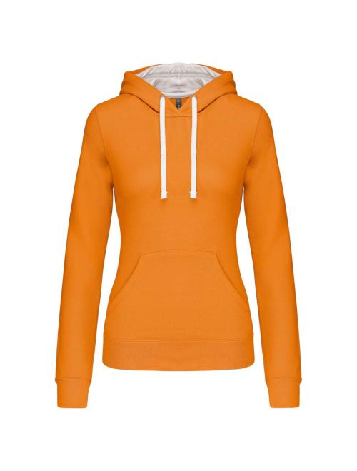 LADIES’ CONTRAST HOODED SWEATSHIRT LADIES’ CONTRAST HOODED SWEATSHIRT