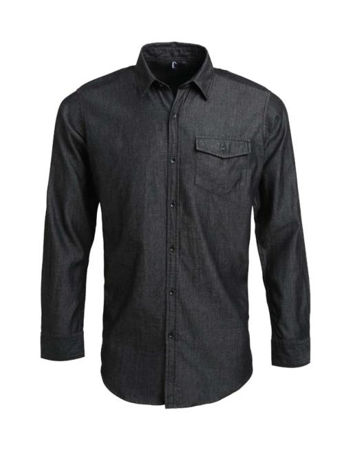 MEN’S JEANS STITCH DENIM SHIRT