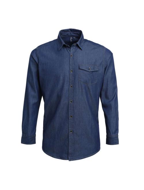 MEN’S JEANS STITCH DENIM SHIRT
