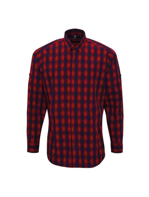 'MULLIGAN' CHECK - MEN'S LONG SLEEVE COTTON SHIRT