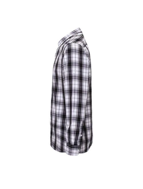 'GINMILL' CHECK - MEN'S LONG SLEEVE COTTON SHIRT