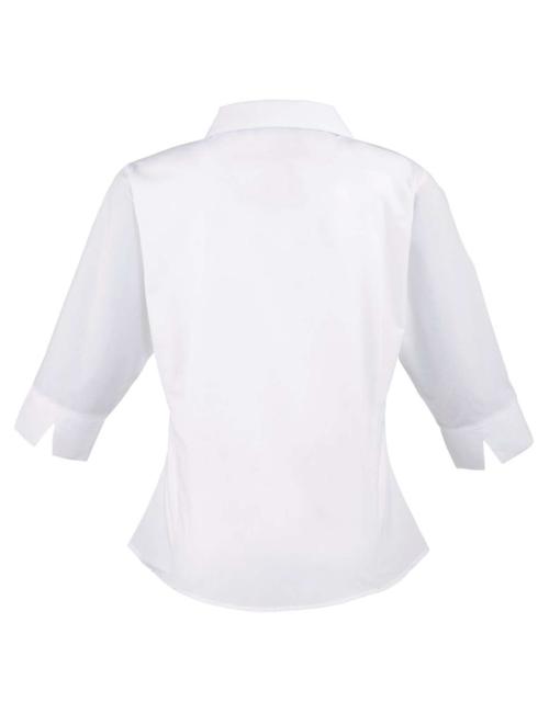 LADIES’ ¾ SLEEVE POPLIN BLOUSE