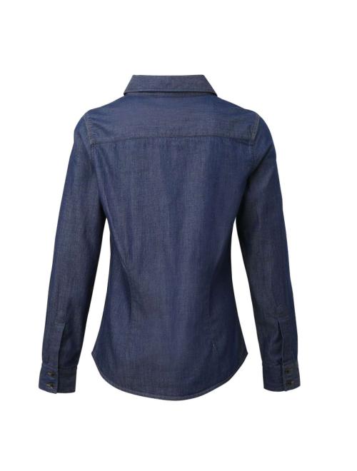 WOMEN'S JEANS STITCH DENIM SHIRT