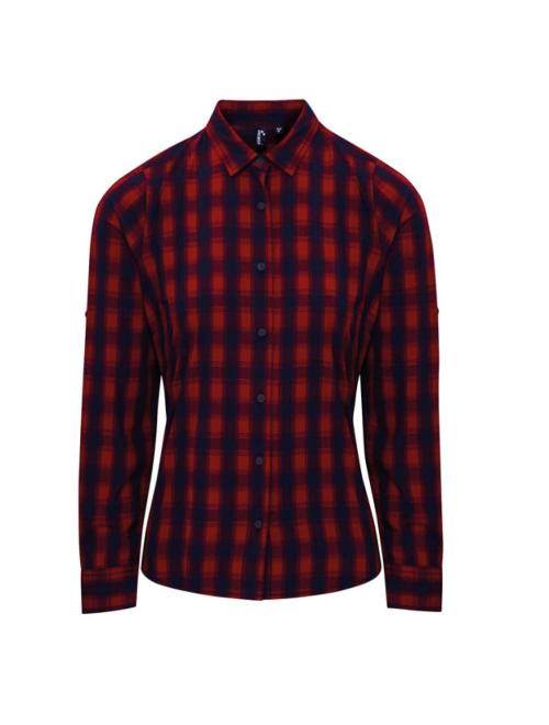 'MULLIGAN' CHECK - WOMEN'S LONG SLEEVE COTTON SHIRT 'MULLIGAN' CHECK - WOMEN'S LONG SLEEVE COTTON SHIRT