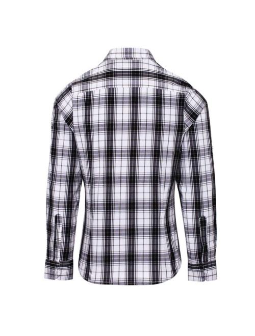 'GINMILL' CHECK - WOMEN'S LONG SLEEVE COTTON SHIRT