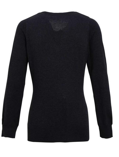 LADIES' V-NECK KNITTED SWEATER