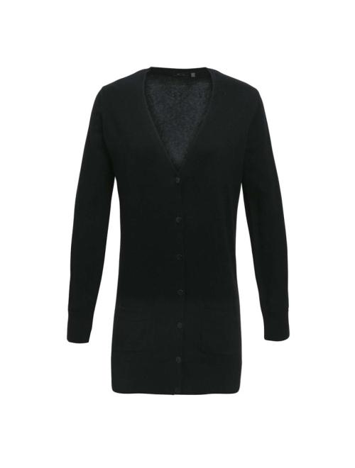 WOMEN'S LONG LENGTH KNITTED CARDIGAN