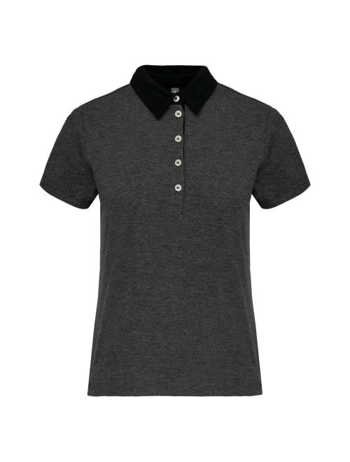 LADIES' TWO-TONE JERSEY POLO SHIRT LADIES' TWO-TONE JERSEY POLO SHIRT