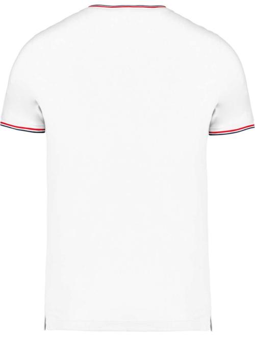 MEN'S PIQUÉ KNIT V-NECK T-SHIRT