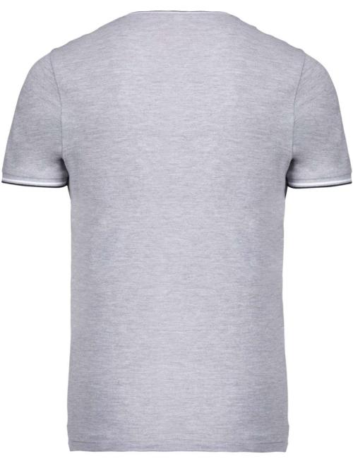 MEN'S PIQUÉ KNIT V-NECK T-SHIRT