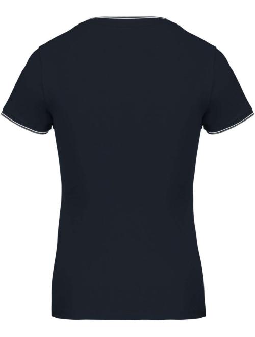 LADIES' PIQUÉ KNIT V-NECK T-SHIRT