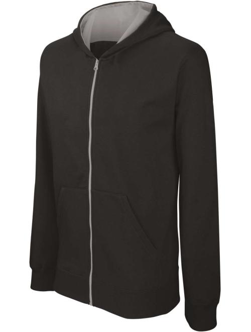 KIDS' FULL ZIP HOODED SWEATSHIRT KIDS' FULL ZIP HOODED SWEATSHIRT