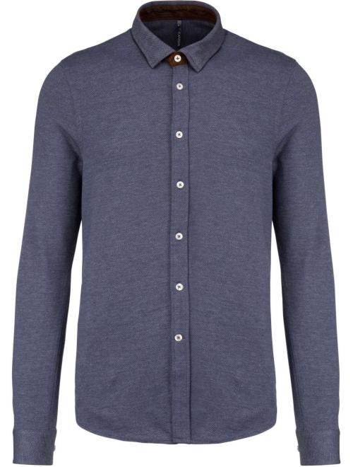 LONG-SLEEVED JACQUARD KNIT SHIRT LONG-SLEEVED JACQUARD KNIT SHIRT