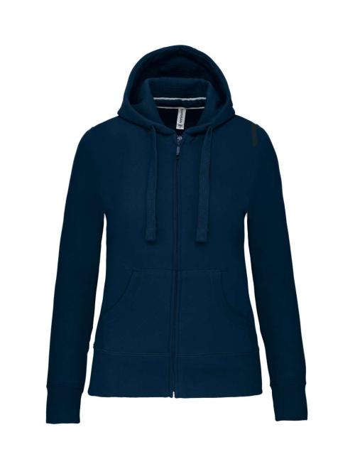 LADIES' FULL ZIP HOODED SWEATSHIRT