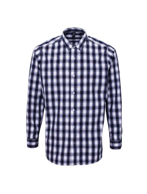 'MULLIGAN' CHECK - MEN'S LONG SLEEVE COTTON SHIRT