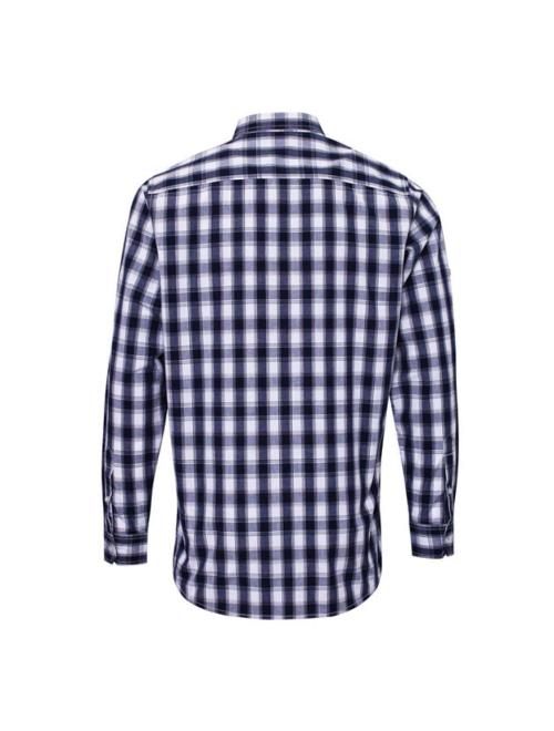 'MULLIGAN' CHECK - MEN'S LONG SLEEVE COTTON SHIRT