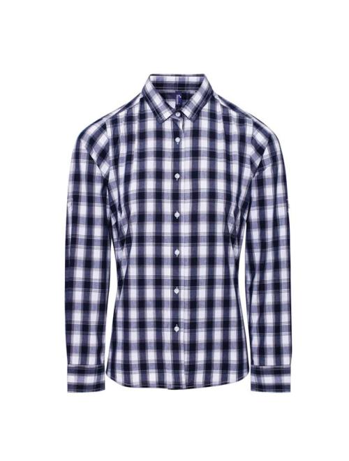 'MULLIGAN' CHECK - WOMEN'S LONG SLEEVE COTTON SHIRT 'MULLIGAN' CHECK - WOMEN'S LONG SLEEVE COTTON SHIRT
