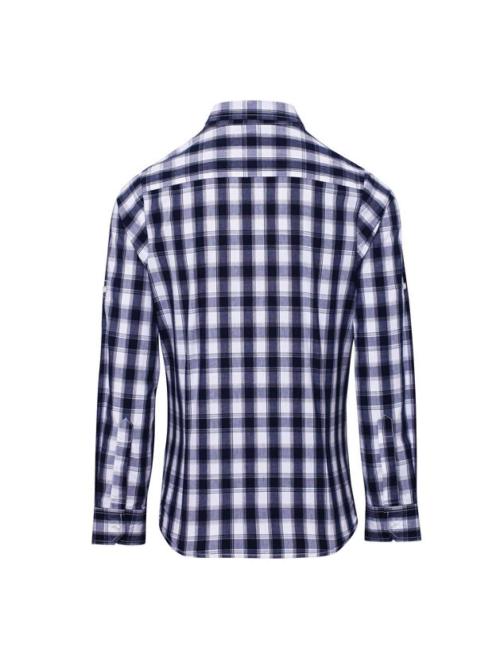 'MULLIGAN' CHECK - WOMEN'S LONG SLEEVE COTTON SHIRT