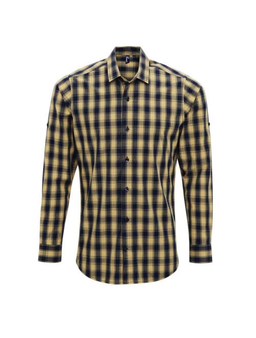 'MULLIGAN' CHECK - MEN'S LONG SLEEVE COTTON SHIRT