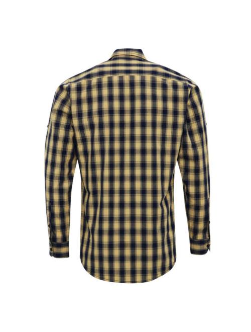 'MULLIGAN' CHECK - MEN'S LONG SLEEVE COTTON SHIRT